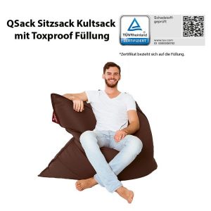 QSack Kunstleder Sitzsack Kultsack Toxproof